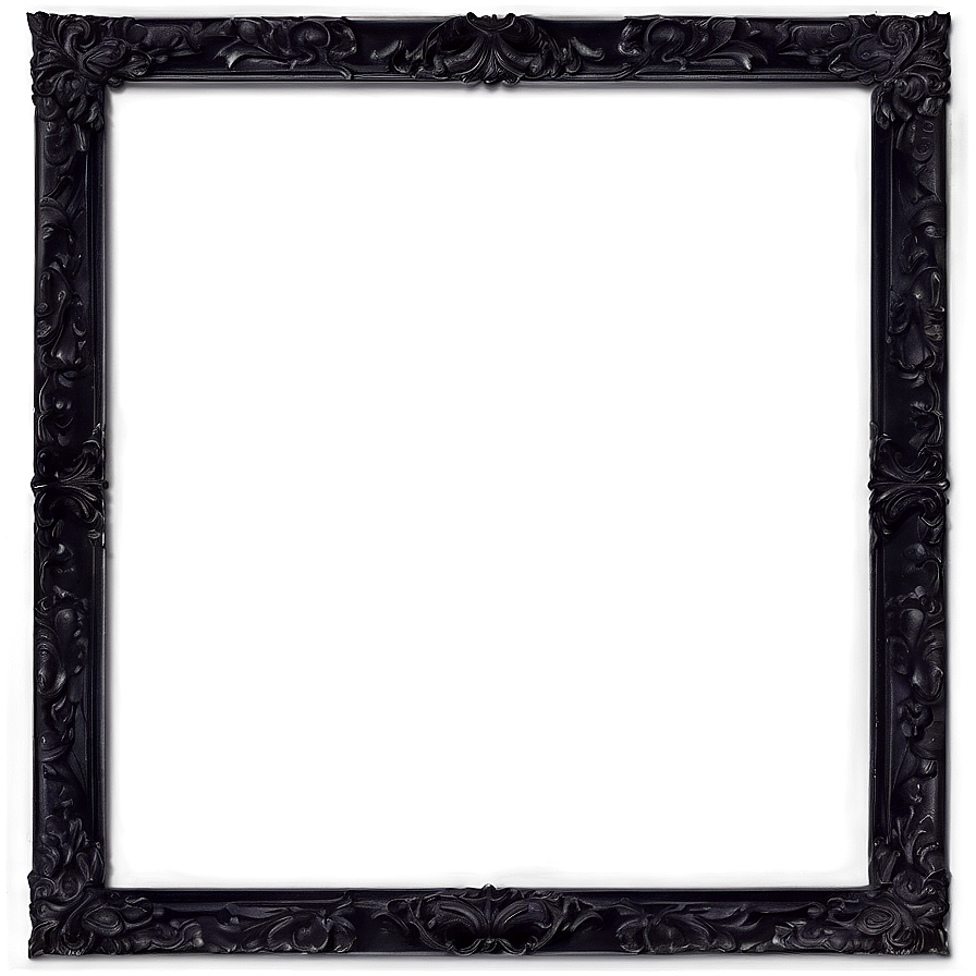 Artistic Black Frame Png Wds90 PNG Image