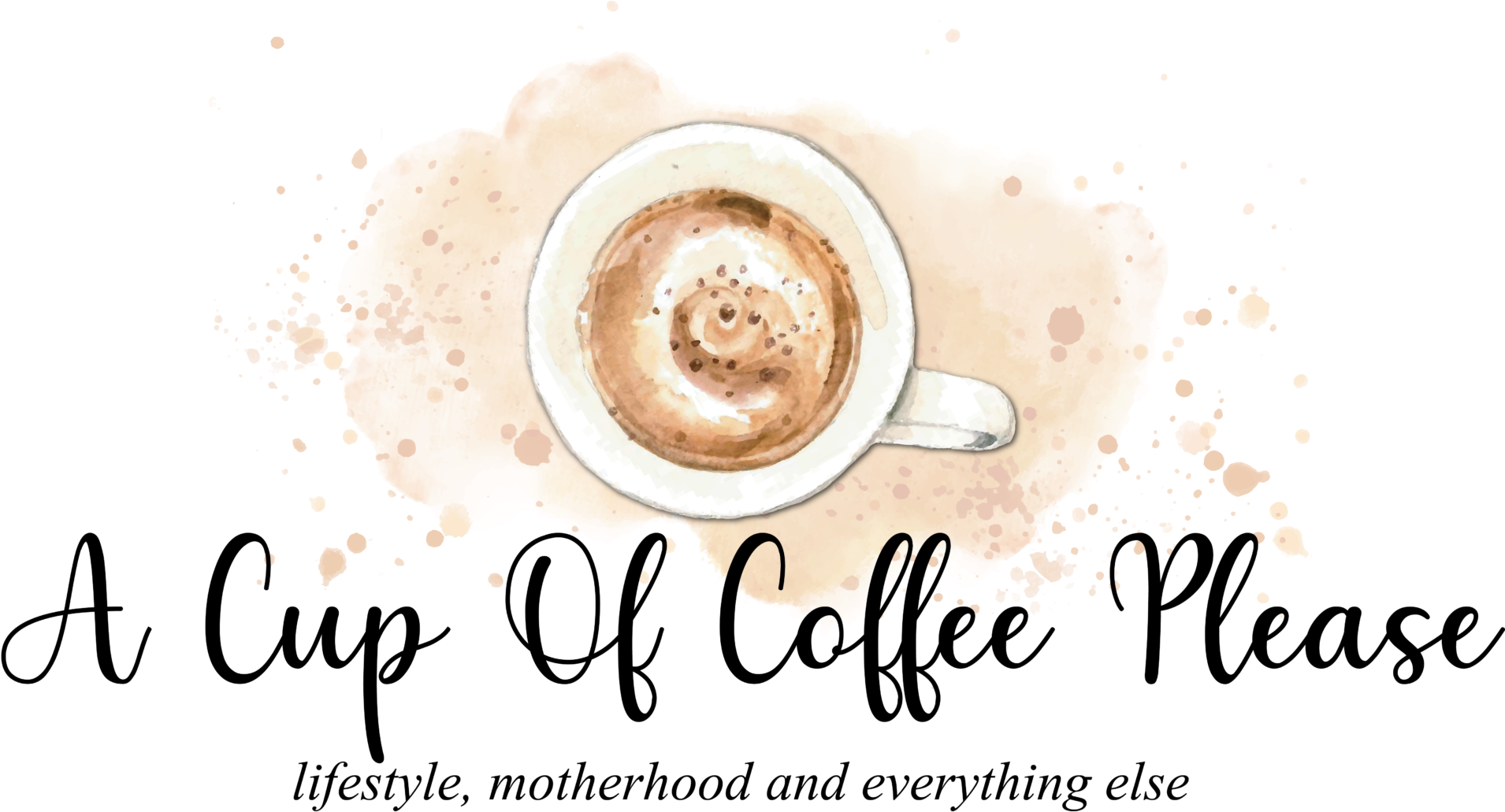 Artistic Cappuccino Splash Illustration PNG Image