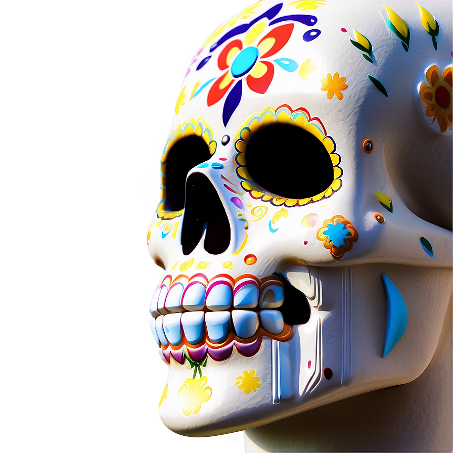 Artistic Dia De Los Muertos Murals Png Acs87 PNG Image