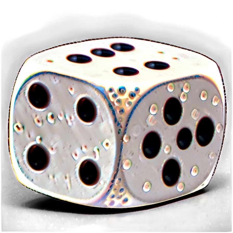 Artistic Dice Illustration PNG Image