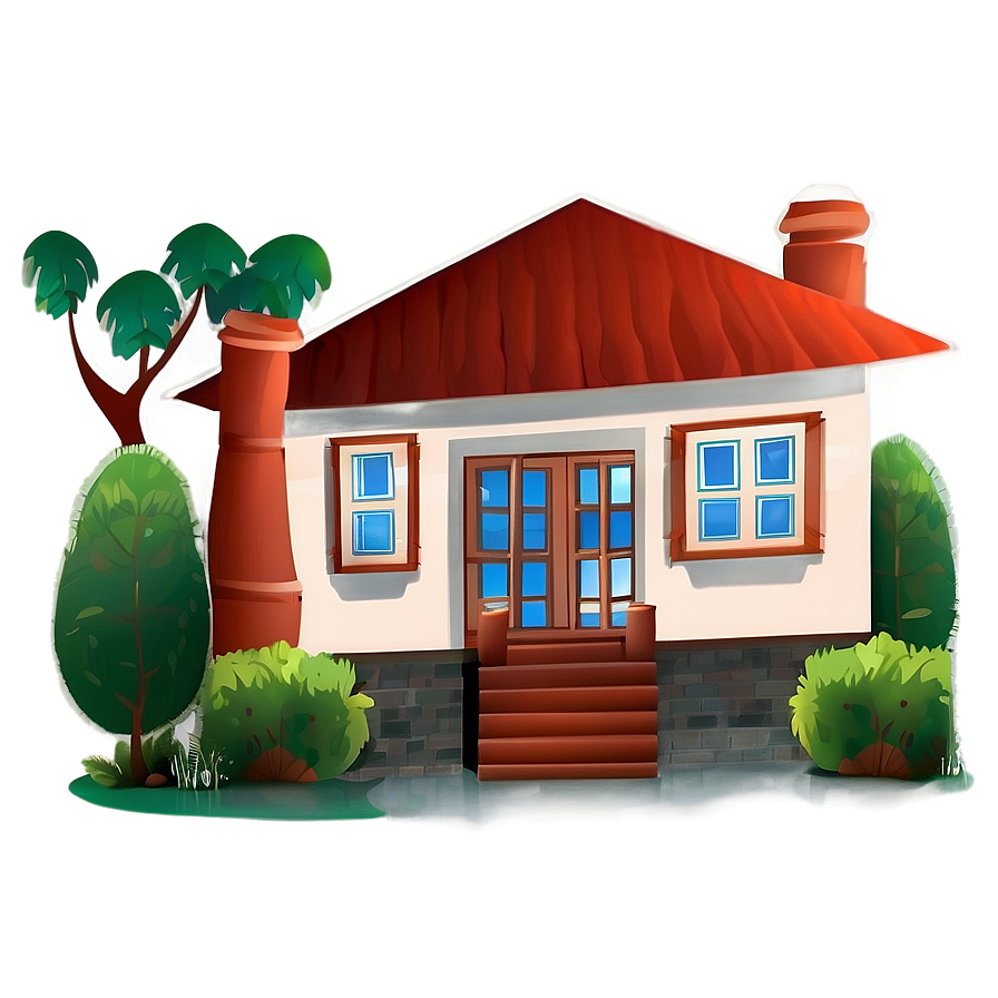 Artistic House Illustration Png 05252024 PNG Image