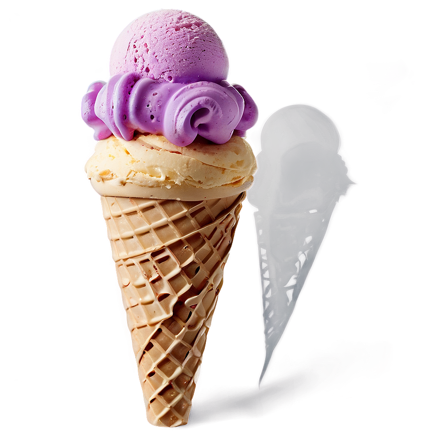 Artistic Ice Cream Cone Png Gsk24 PNG Image