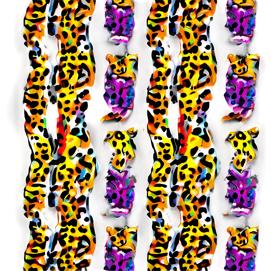 Artistic Leopard Pattern Png Vml PNG Image