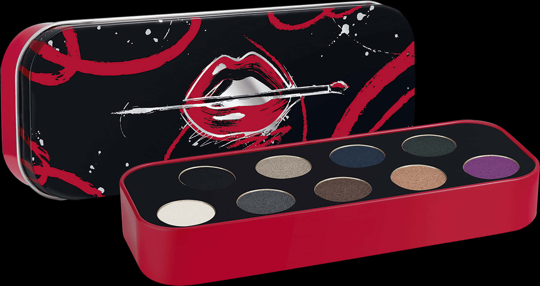 Artistic Makeup Palettewith Bold Design PNG Image