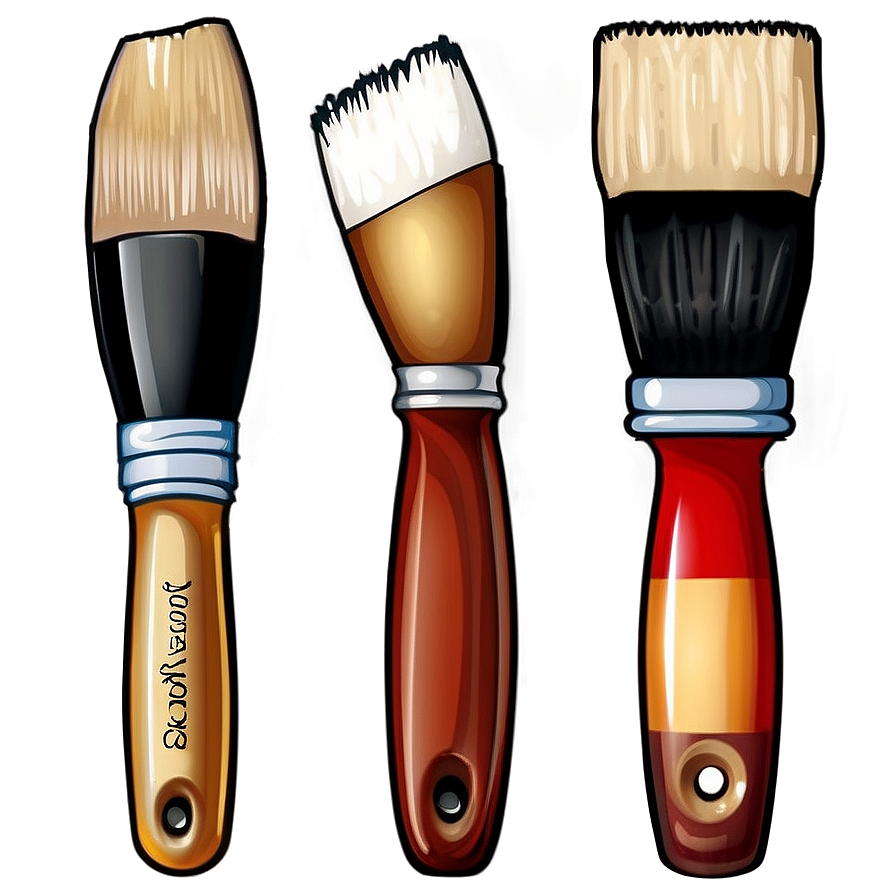 Artistic Paintbrush Set Png 34 PNG Image