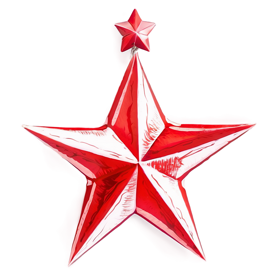 Artistic Red Star Png 05232024 PNG Image