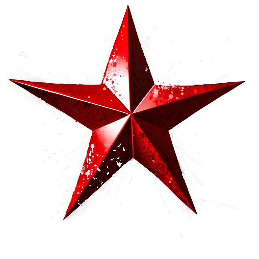 Artistic Red Star Png Swa27 PNG Image