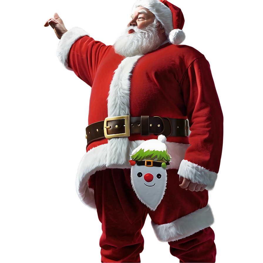 Artistic Santa Belt Representation Png Uer90 PNG Image