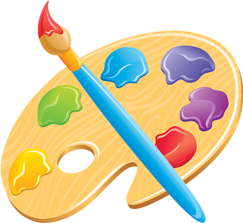 Artists Paletteand Brush Emoji.png PNG Image