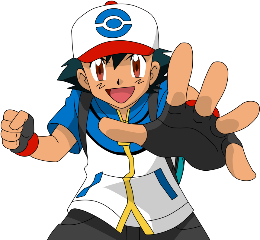 Ash Ketchum Pokemon Anime Character PNG Image