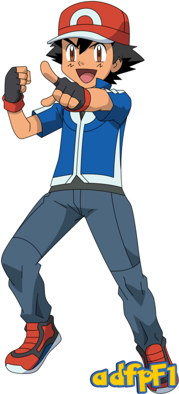 Ash Ketchum Pokemon Ready For Battle PNG Image