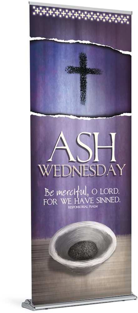 Ash Wednesday Banner Design PNG Image