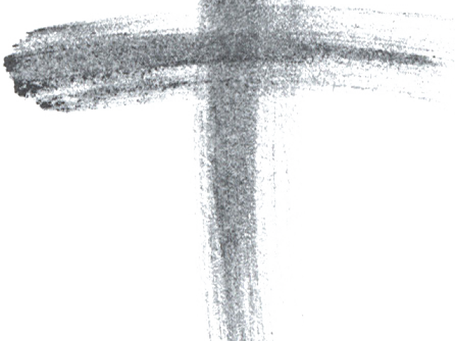 Ash Wednesday Cross Ashes PNG Image