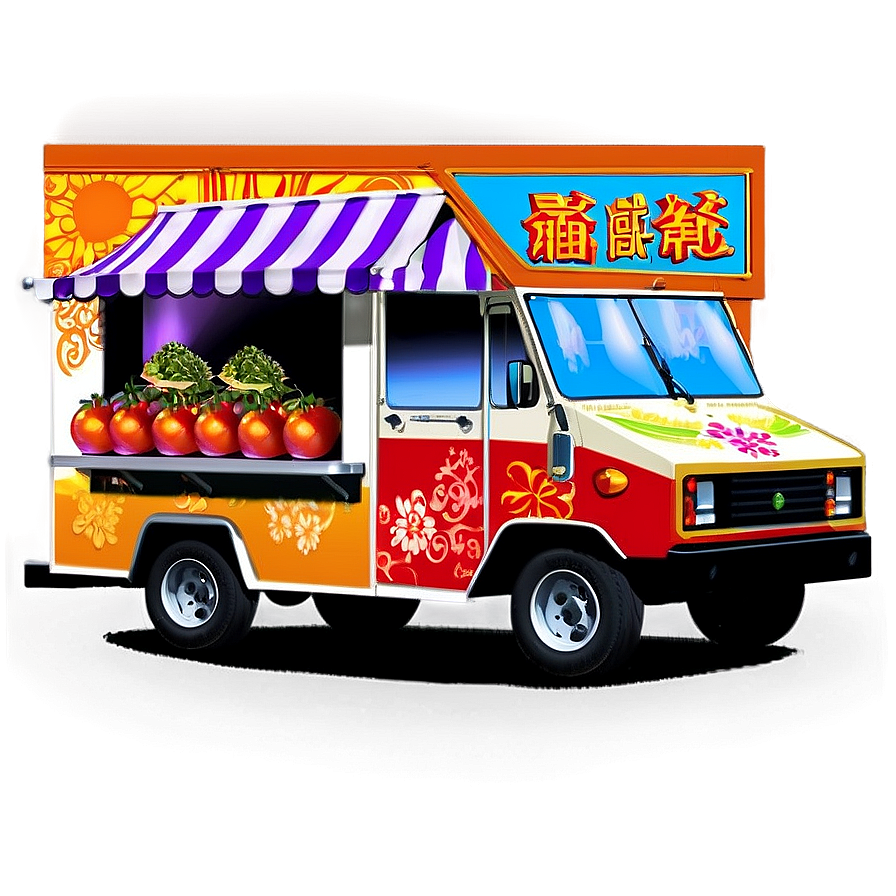 Asian Food Truck Png 05252024 PNG Image