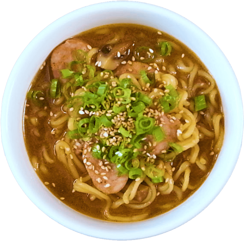 Asian Noodle Soup Bowl PNG Image