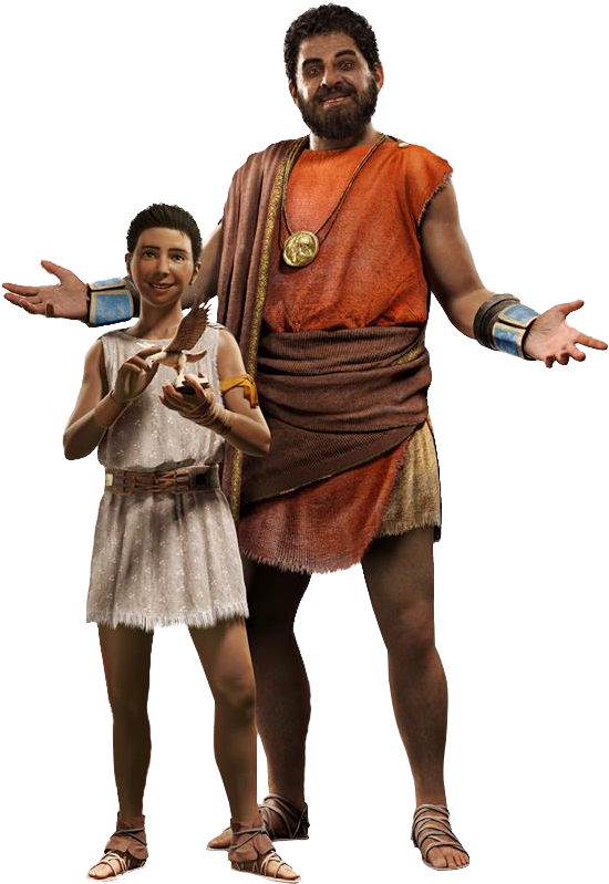 Assassins Creed Ancient Greece Characters PNG Image