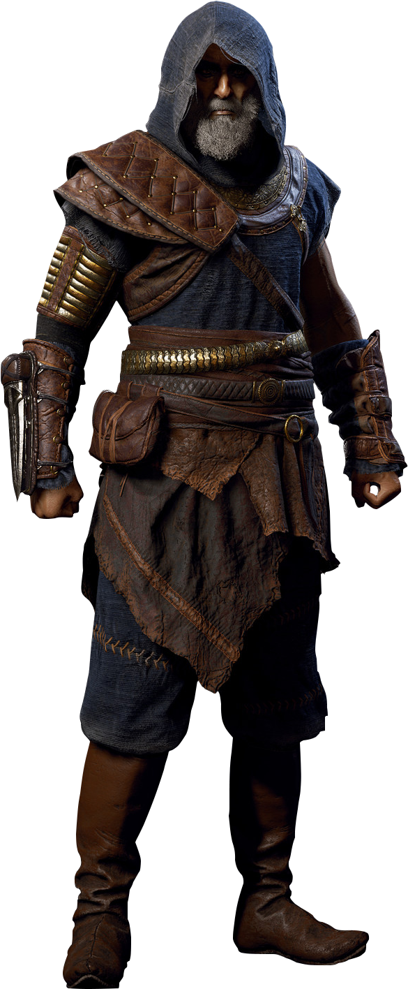 Assassins Creed Character Render PNG Image