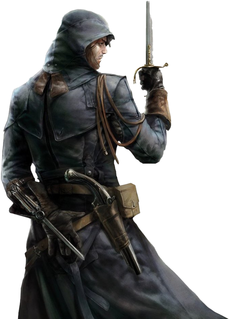 Assassins Creed Character With Hidden Blade PNG Image