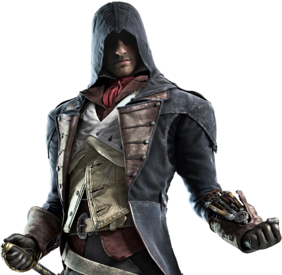 Assassins Creed Characterwith Hidden Blade PNG Image