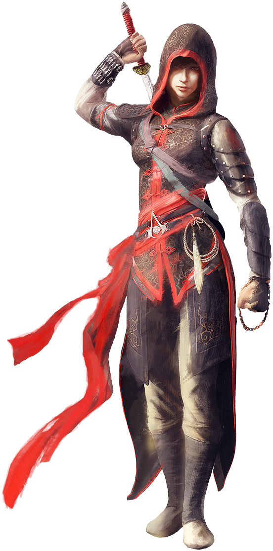 Assassins Creed Female Assassin Character PNG Image