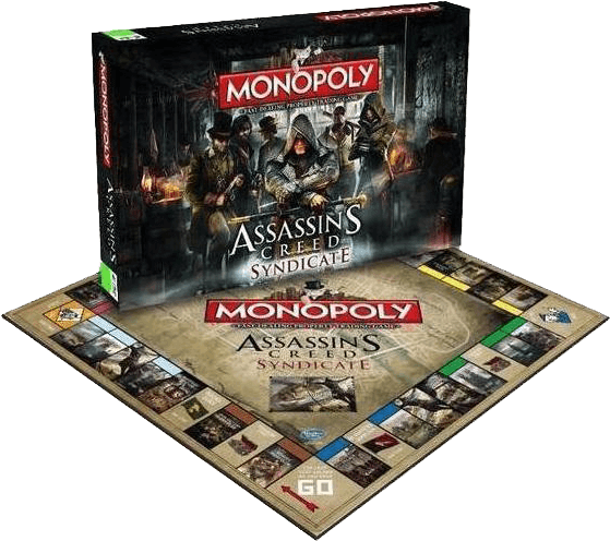 Assassins Creed Syndicate Monopoly Board Game PNG Image