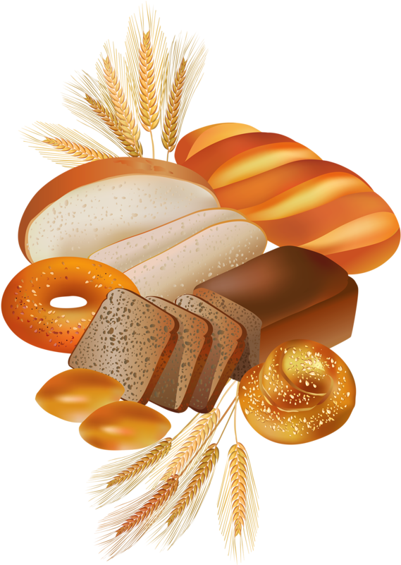 Assorted Bakery Products Illustration PNG Image