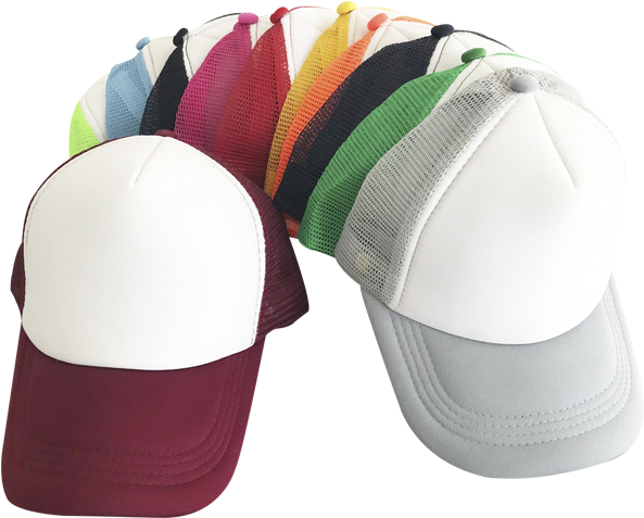 Assorted Baseball Caps Collection PNG Image