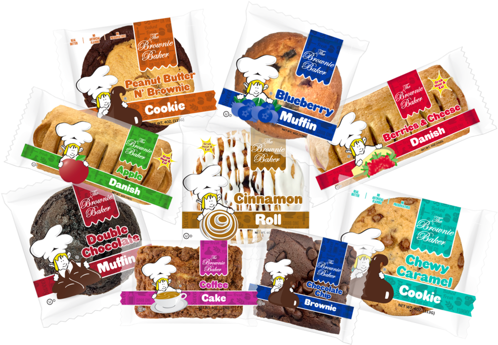 Assorted Brownie Baker Products PNG Image