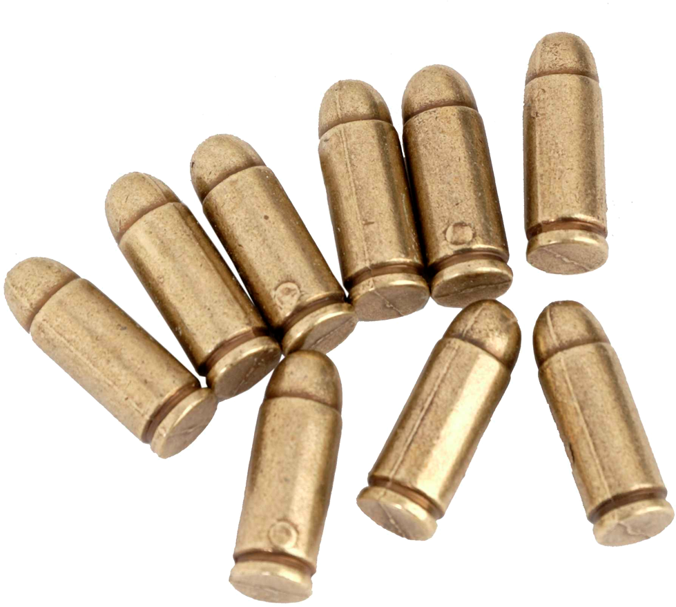 Assorted Bullets Transparent Background PNG Image