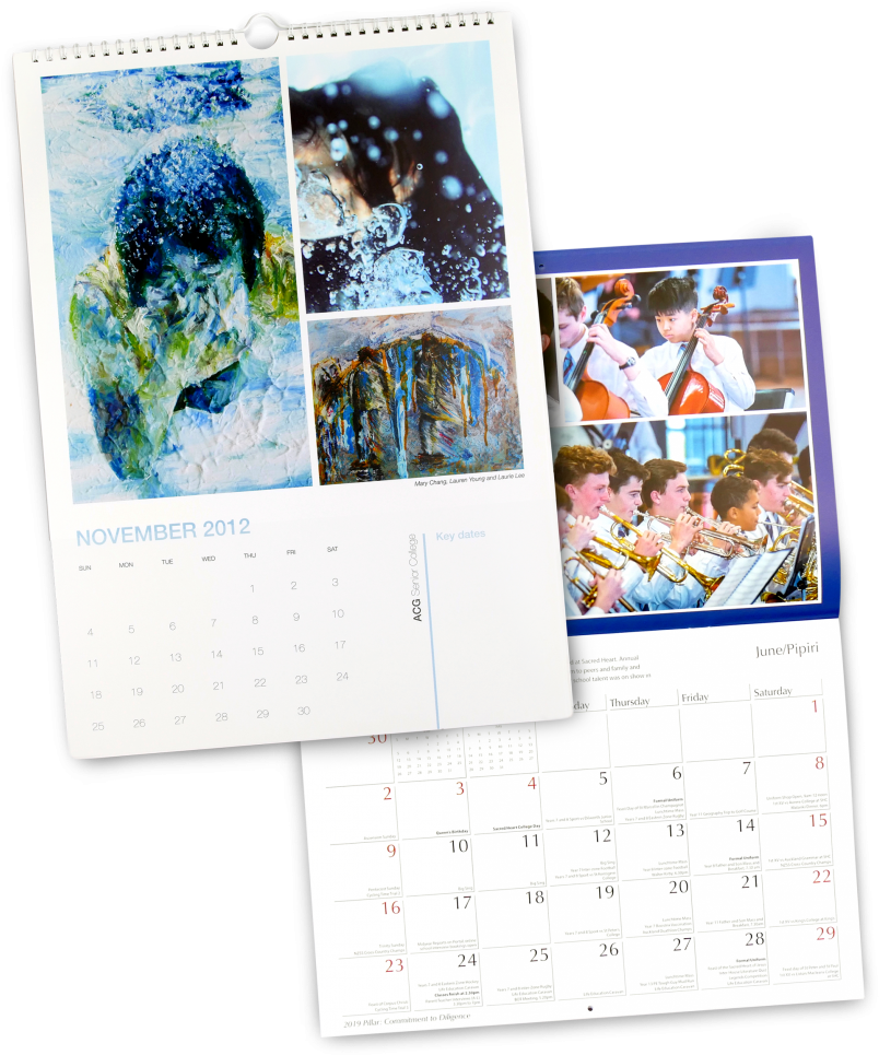 Assorted Calendars Display20122019 PNG Image