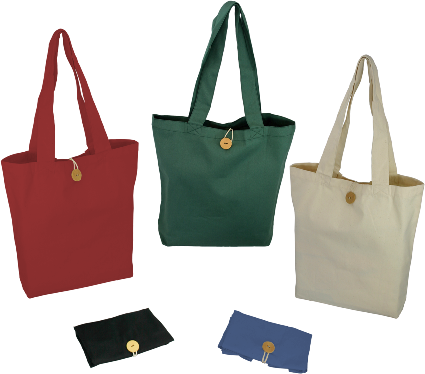 Assorted Canvas Tote Bags PNG Image