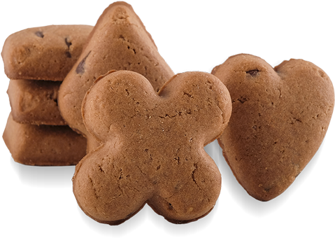 Assorted_ Chocolate_ Cookies_ Shaped_ Like_ Hearts_and_ Flowers PNG Image