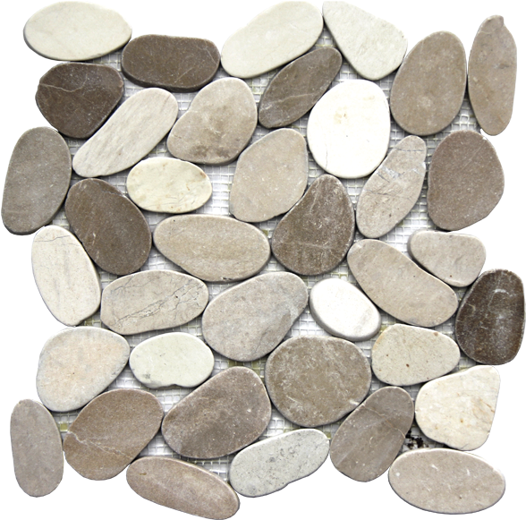 Assorted Cobblestone Pebbles Texture PNG Image