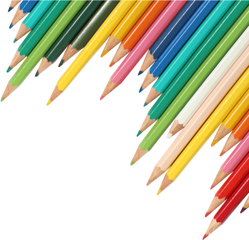 Assorted Colored Pencils PNG Image