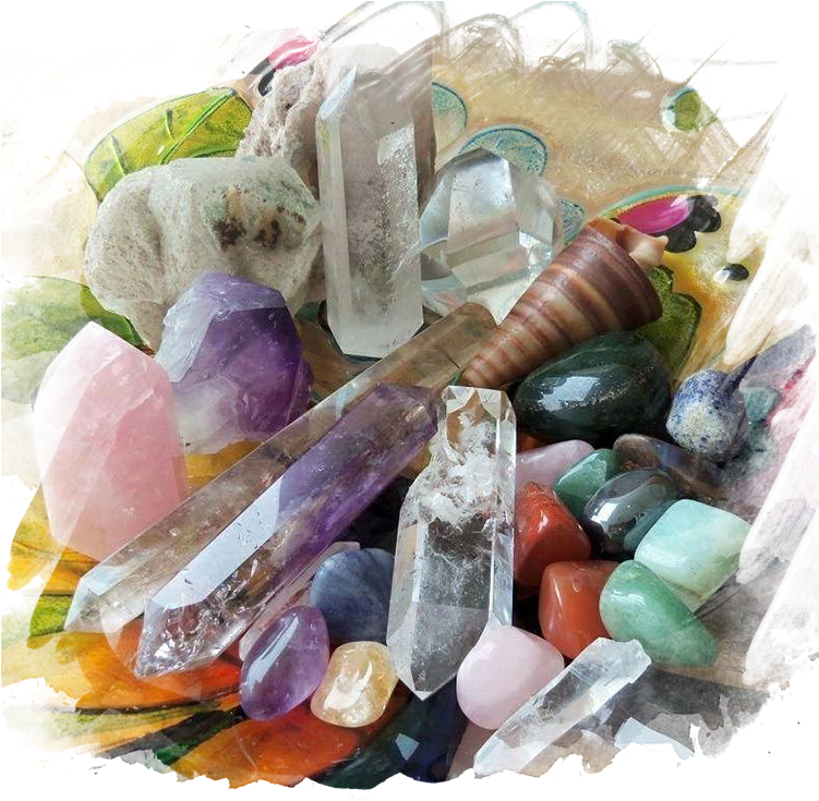 Assorted Crystal Collection PNG Image