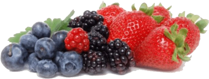 Assorted Fresh Berries Transparent Background PNG Image