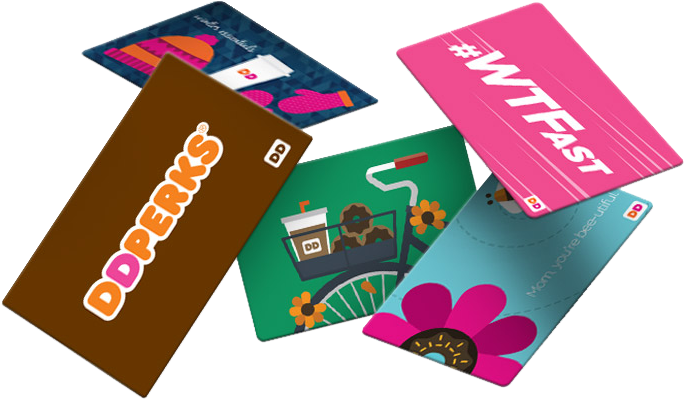 Assorted Gift Cards Display PNG Image