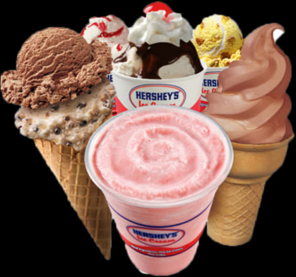 Assorted Ice Cream Treats PNG Image