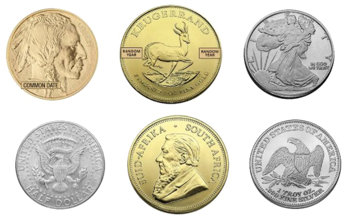 Assorted International Coins Collection PNG Image