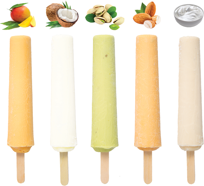 Assorted Kulfi Flavors PNG Image