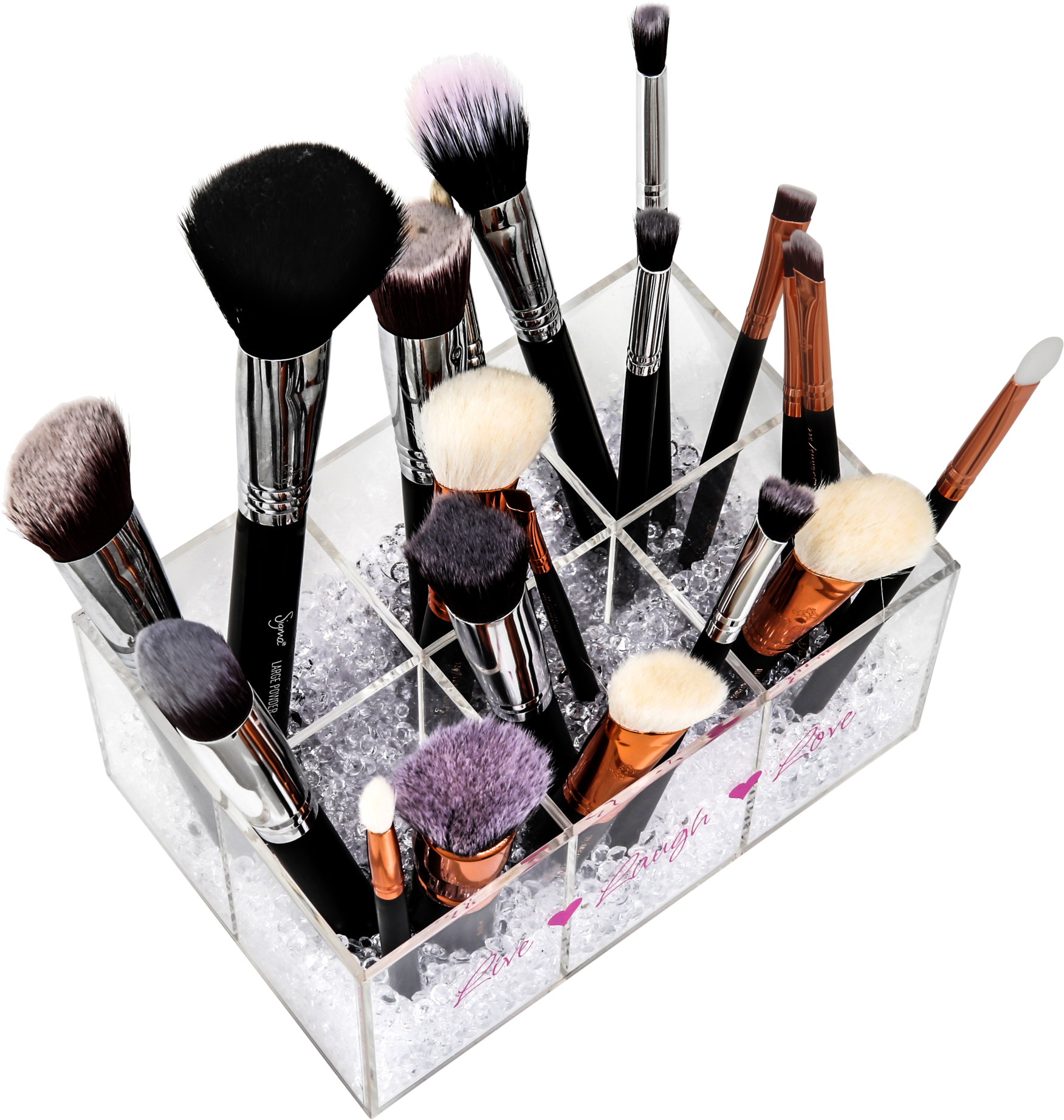 Assorted Makeup Brushesin Organizer PNG Image