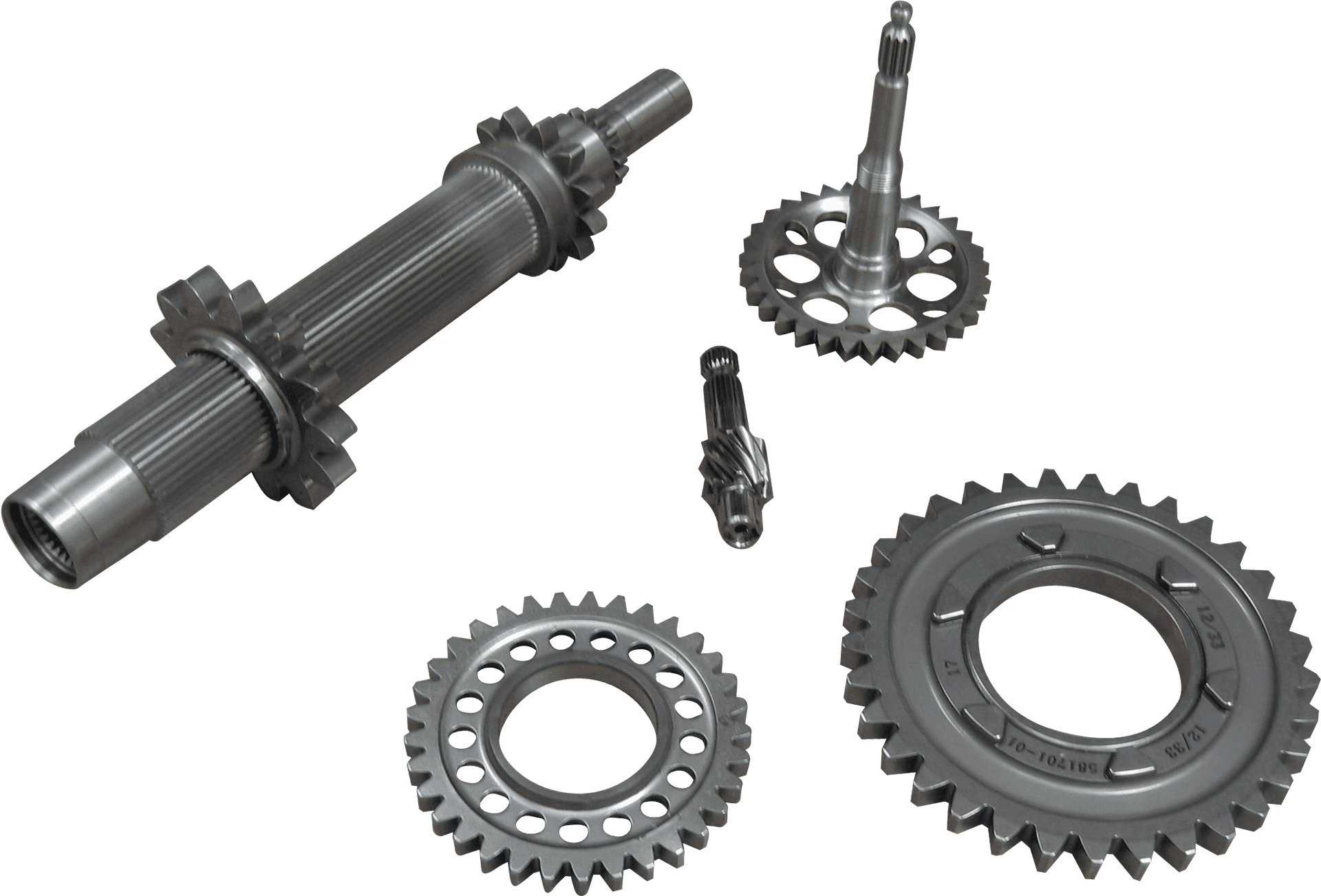 Assorted Mechanical Gearsand Shafts PNG Image