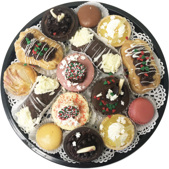 Assorted Pastries Platter PNG Image