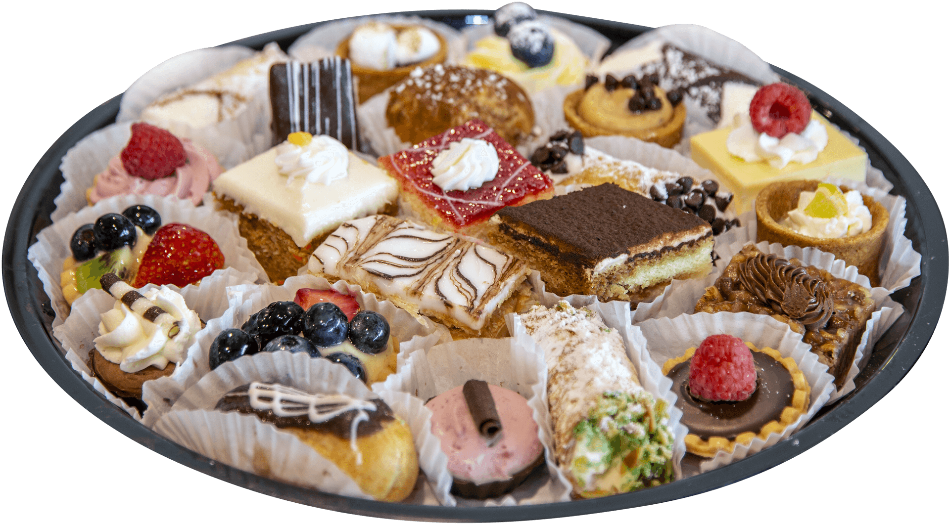 Assorted Pastry Platter Dessert Sampler PNG Image