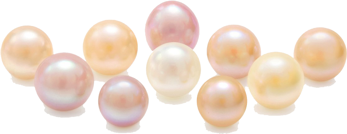 Assorted Pearls Transparent Background PNG Image