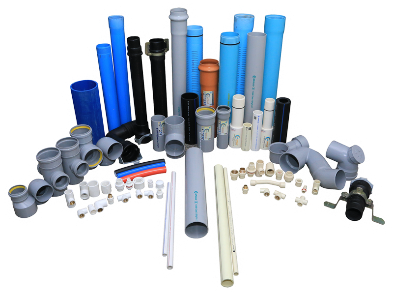 Assorted Plumbing Pipesand Fittings PNG Image