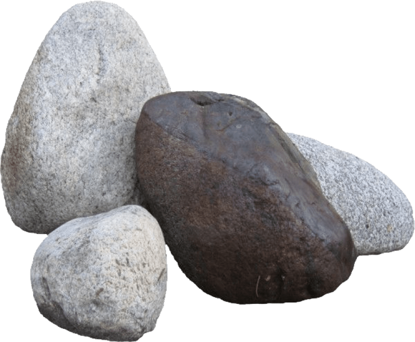 Assorted River Stones Texture PNG Image