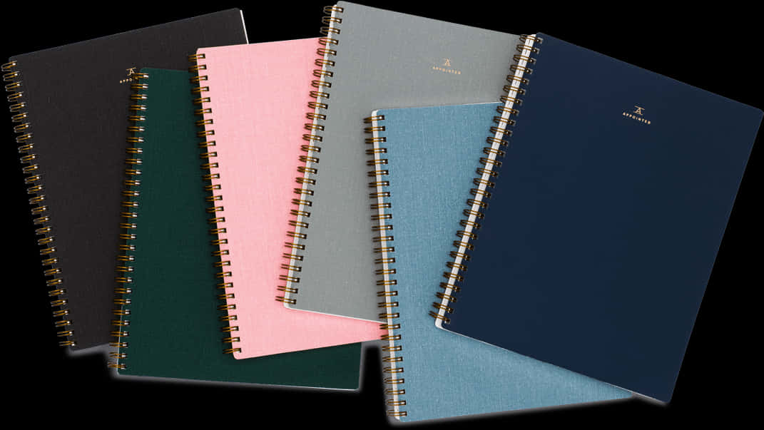 Assorted Spiral Notebooks PNG Image