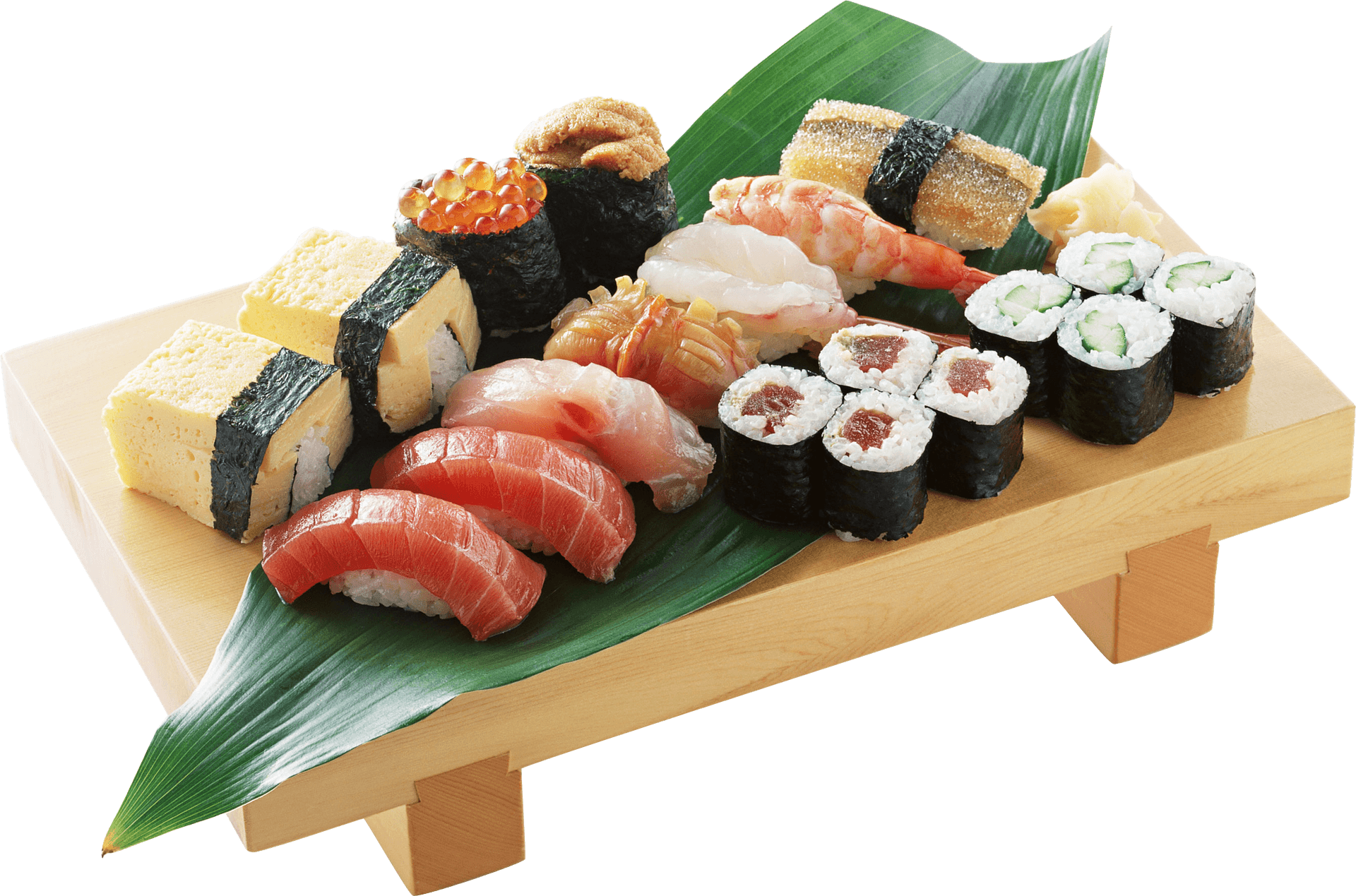 Assorted Sushi Platter PNG Image