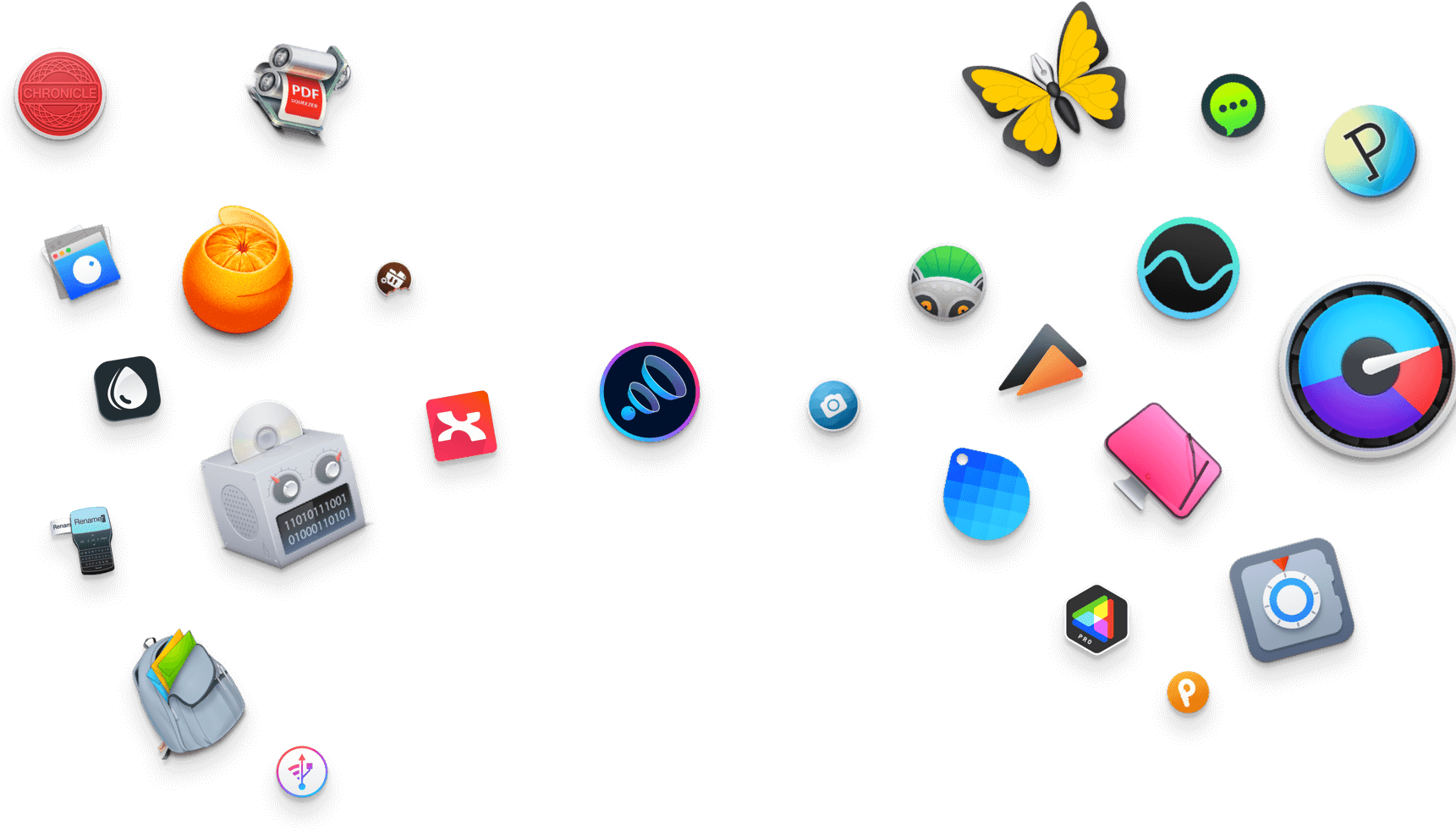 Assorted3 D App Icons PNG Image